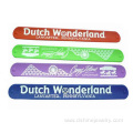 Wholesale Custom Cheap Printed Silicone Slap Bracelet